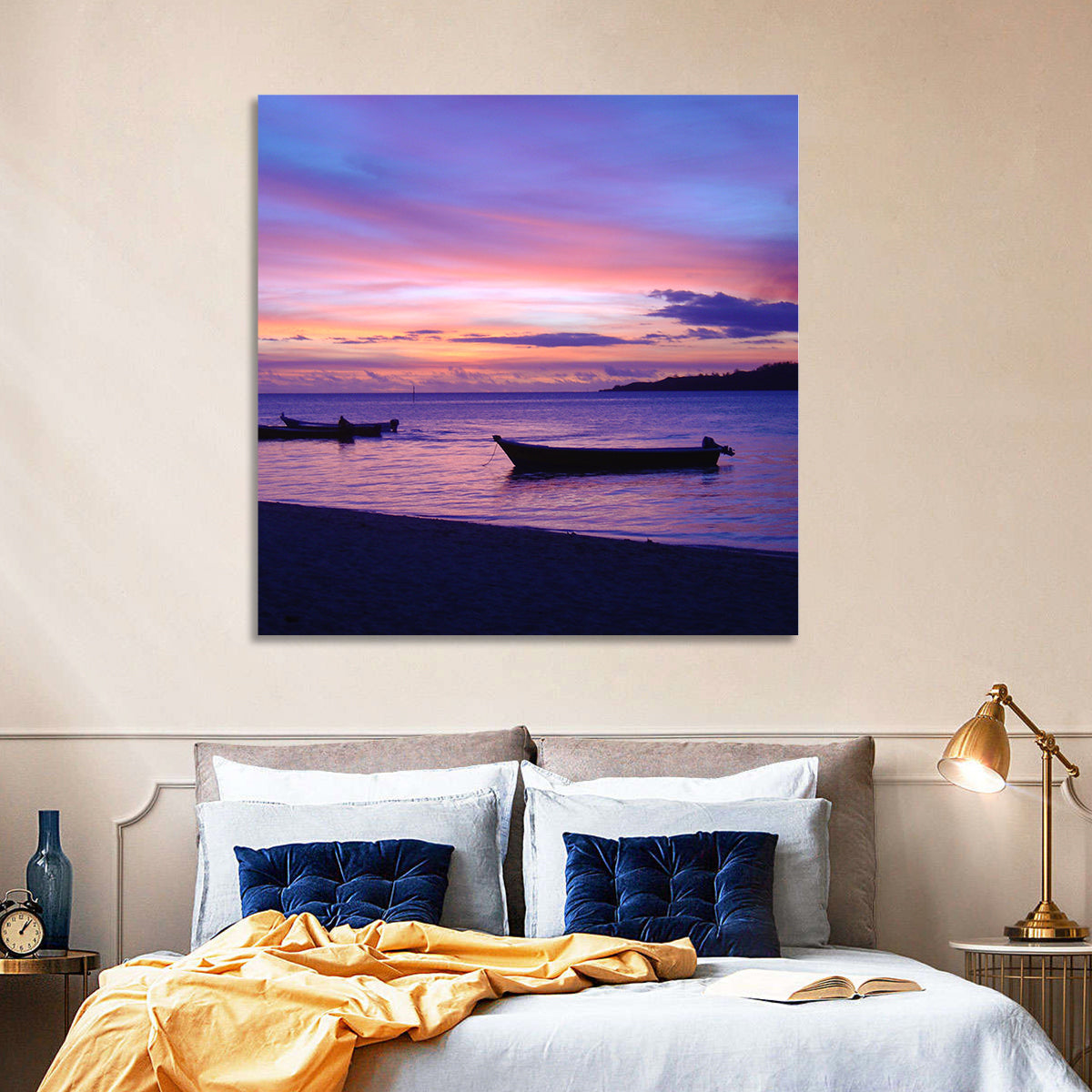 Malolo Island Sunset Wall Art