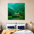 Mist Over Lake Tarnita Wall Art