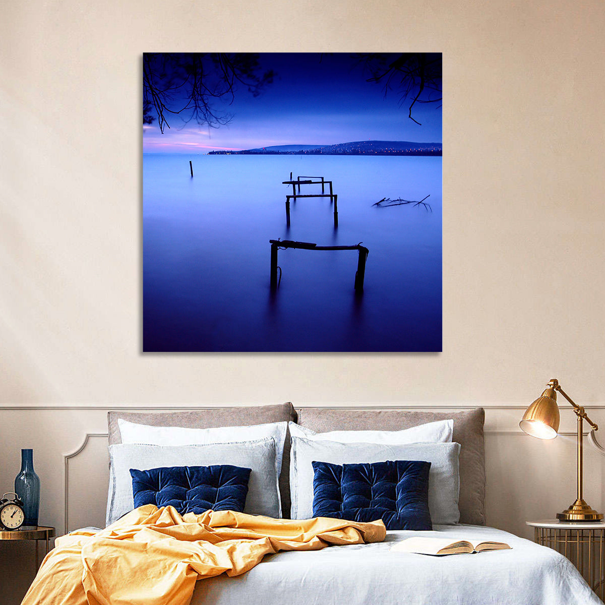Lake Balaton at Twilight Wall Art