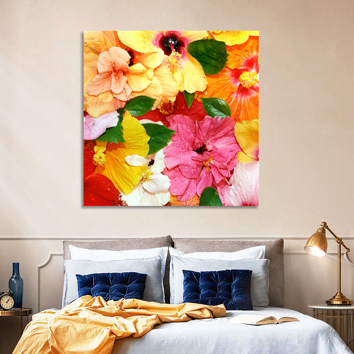Vibrant Hibiscus Close-up Wall Art