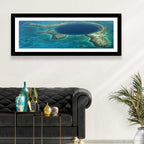 Great Blue Hole Aerial View Belize Wall Art
