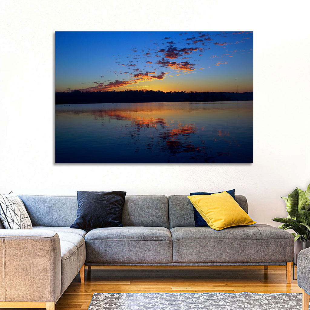 Lake Livingston Sunset Reflection Wall Art