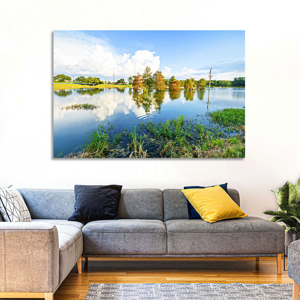 Lafayette Bayou Reflection Wall Art