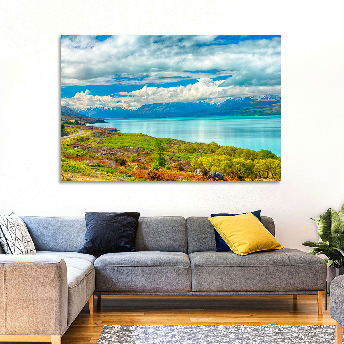 Turquoise Lake Pukaki with Mount Cook Wall Art