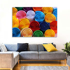 Quilled Color Spirals Wall Art