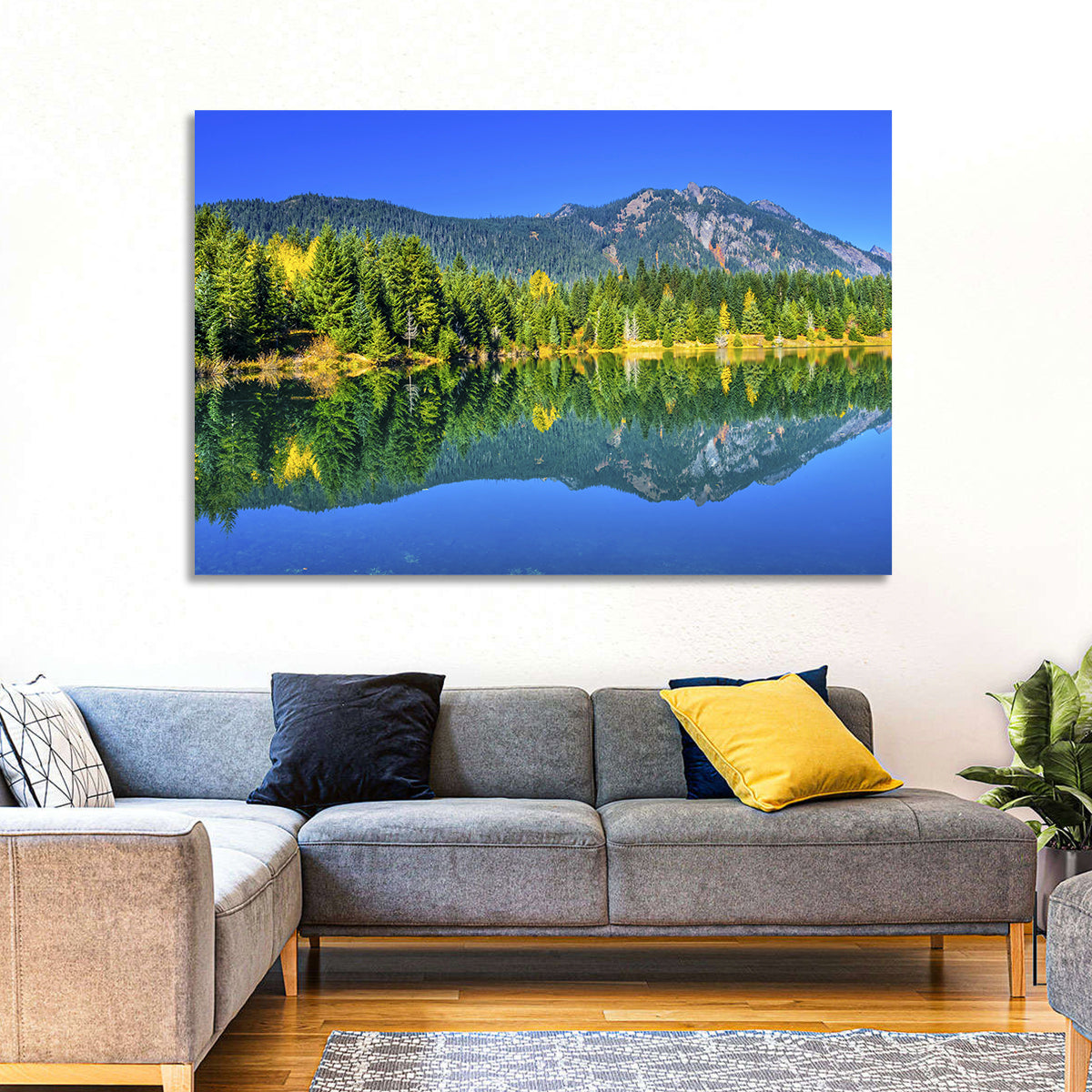 Autumn at Gold Lake Wall Art in a room, landscape