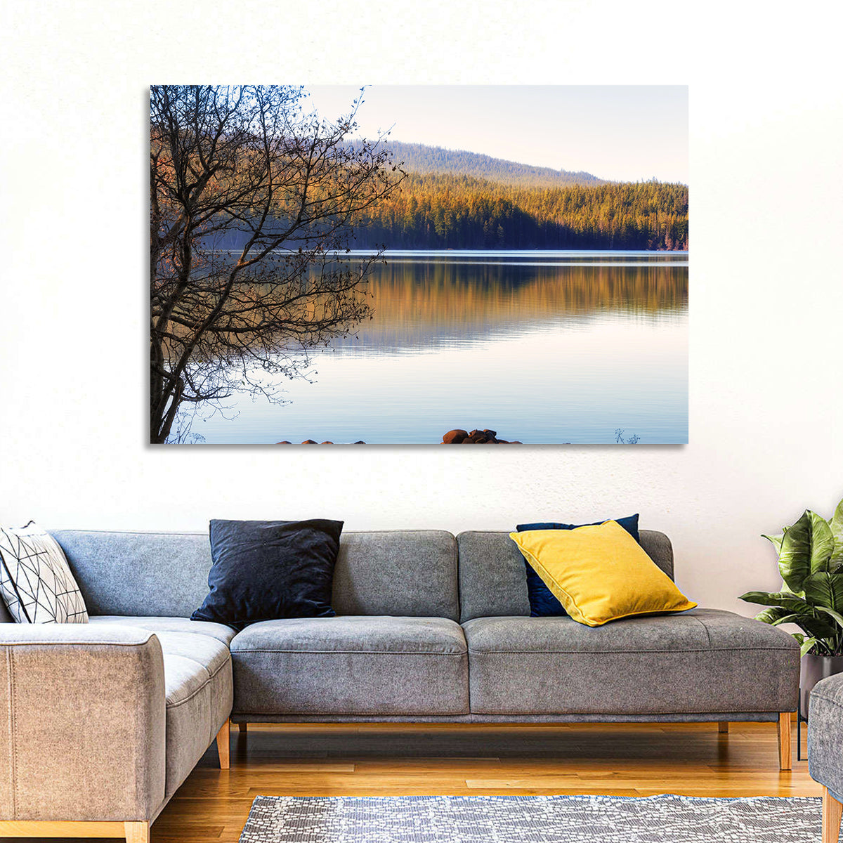 Dawn at Odell Lake Wall Art in a room, landscape