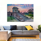 Jahaz Mahal Staircase at Sunset Wall Art