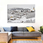 Oberstaufen Winter Village Wall Art