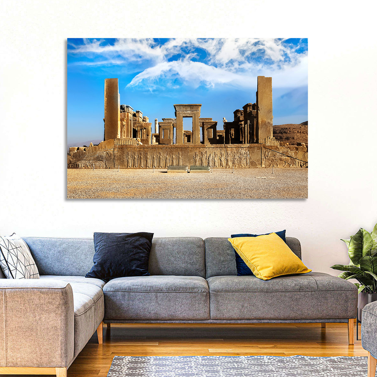 Tachara Palace, Persepolis Wall Art in a room, landscape
