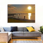 Lake Okeechobee Sunset Pier Wall Art