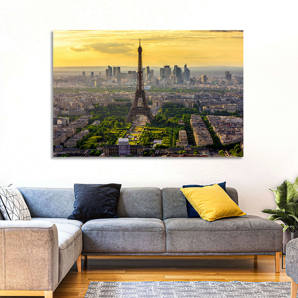 Eiffel Tower at Golden Hour Wall Art