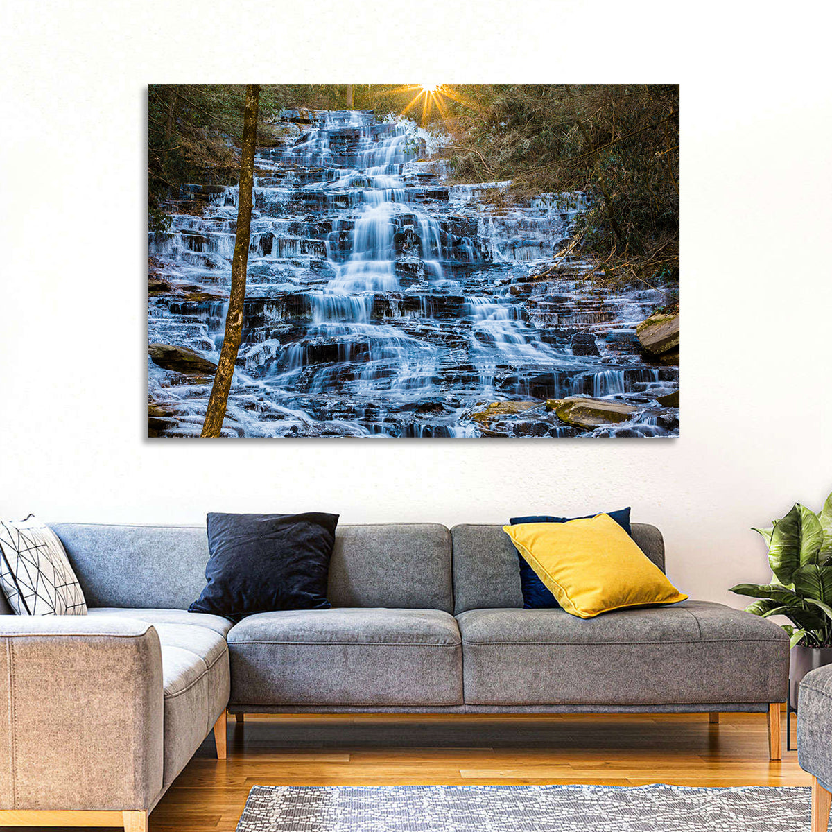 Minnehaha Falls Winter Cascade Wall Art