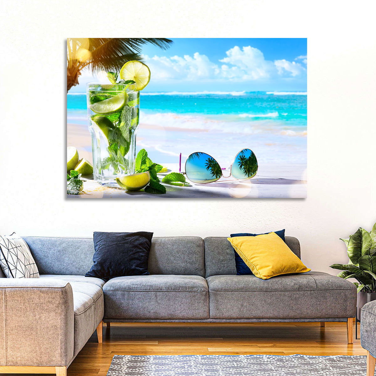 Tropical Beach Bar Wall Art