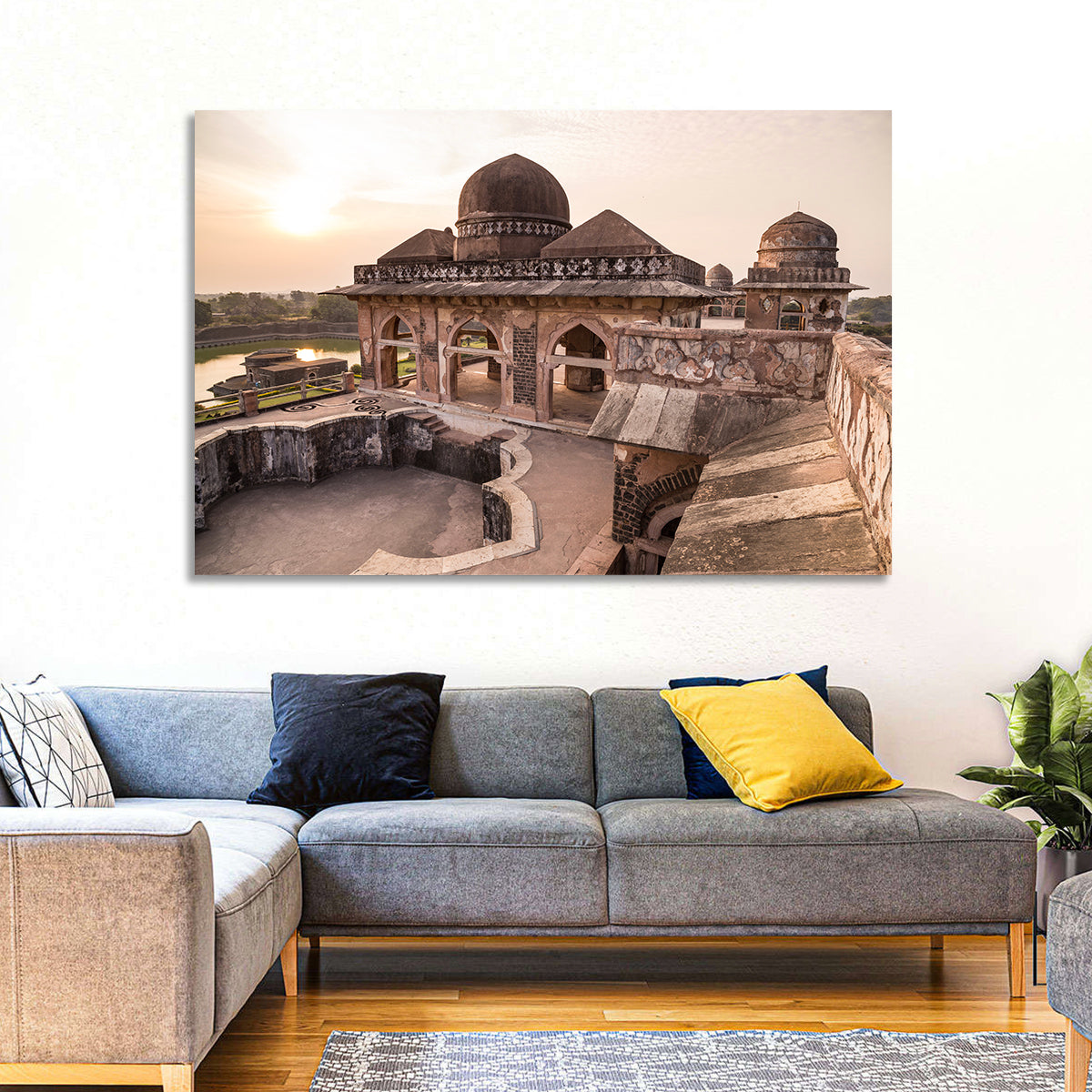 Jahaz Mahal, Mandu India Wall Art in a room, landscape