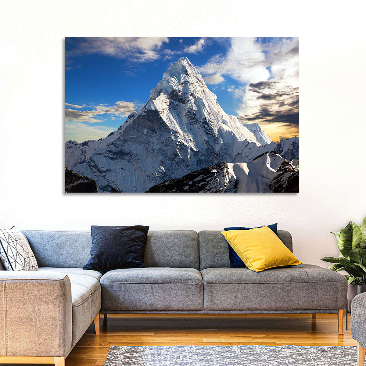 Ama Dablam at Golden Dusk Wall Art