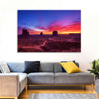 Monument Valley Arizona Sunset Wall Art