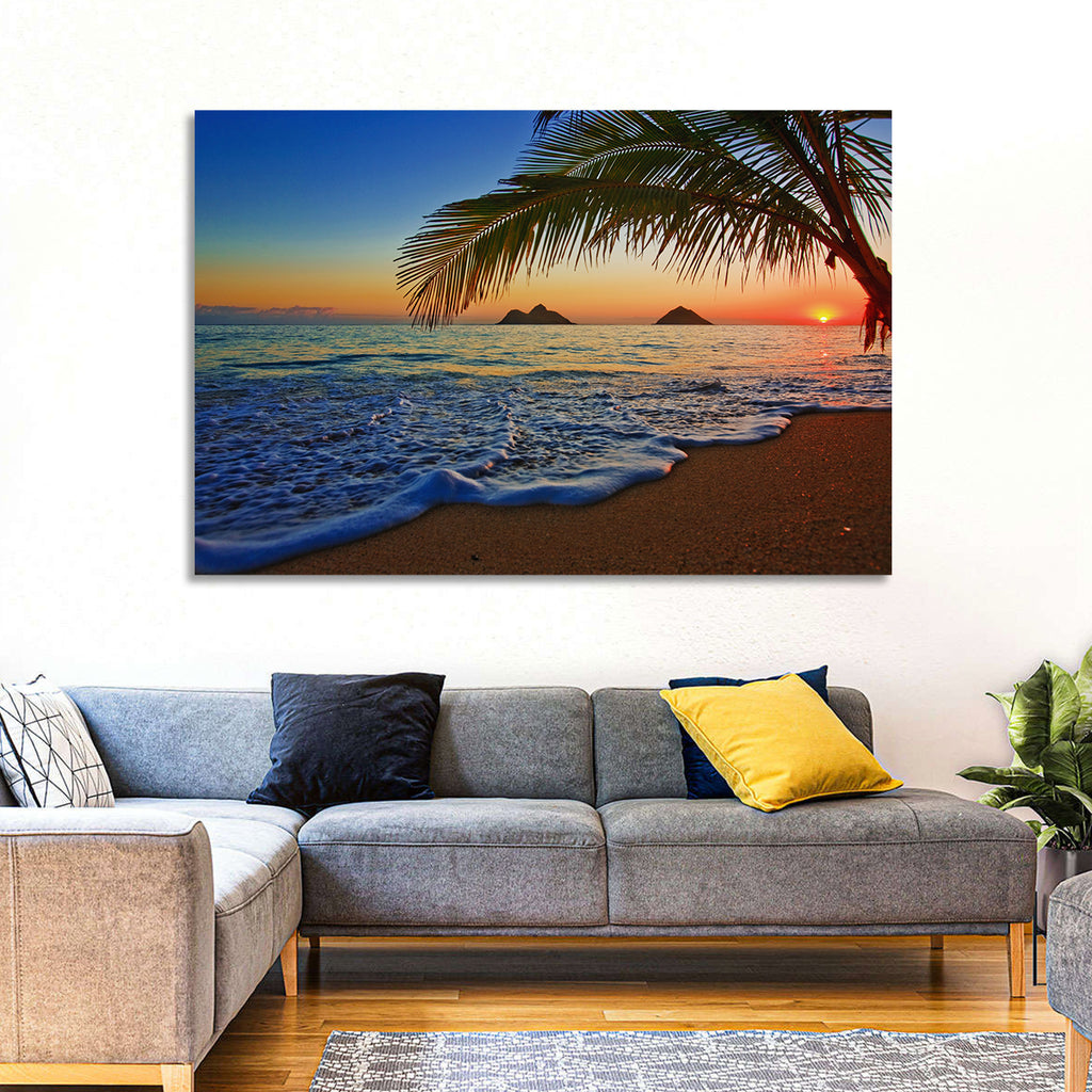 Lanikai Sunset Over Mokulua Islands Wall Art