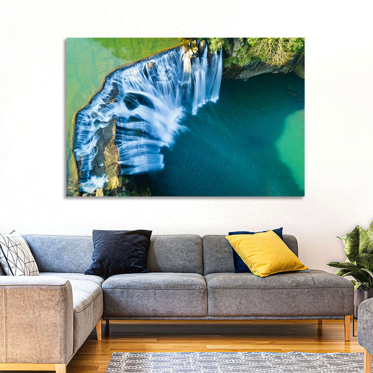 Shifen Waterfall Aerial Wall Art