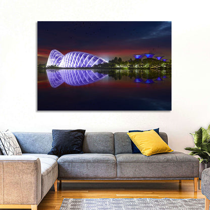 Gardens by the Bay Night Wall Art