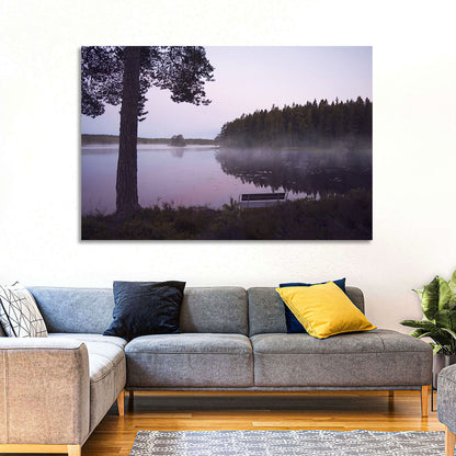 Misty Lake Wall Art