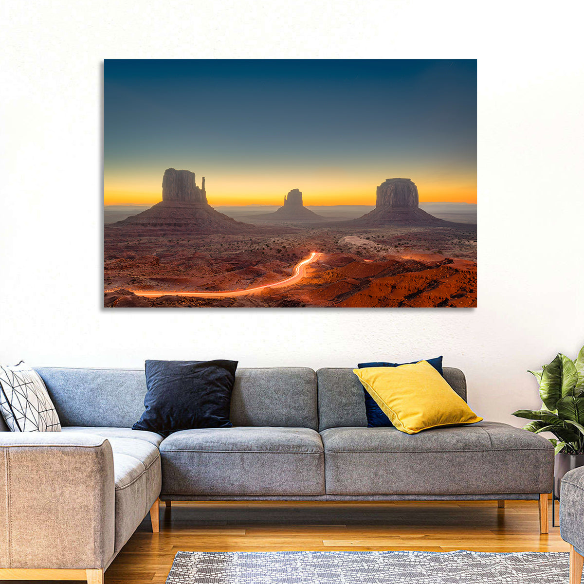 Monument Valley Golden Horizon Wall Art
