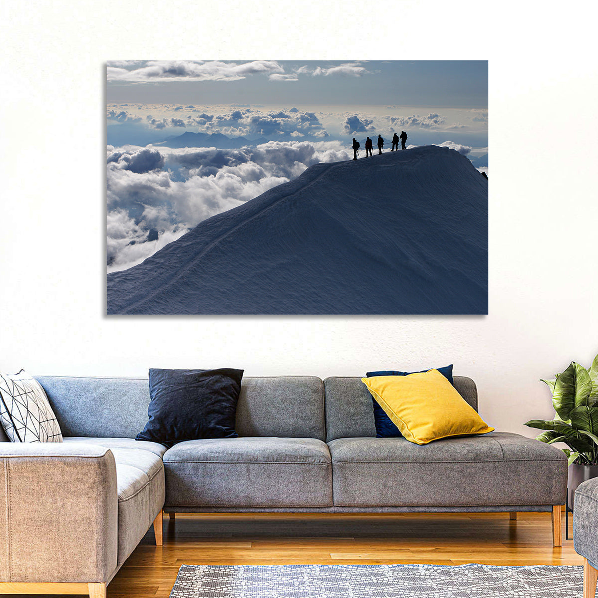 Above the Clouds Wall Art in a room, landscape