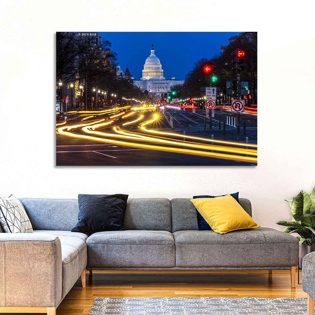 Pennsylvania Avenue at Dusk Wall Art