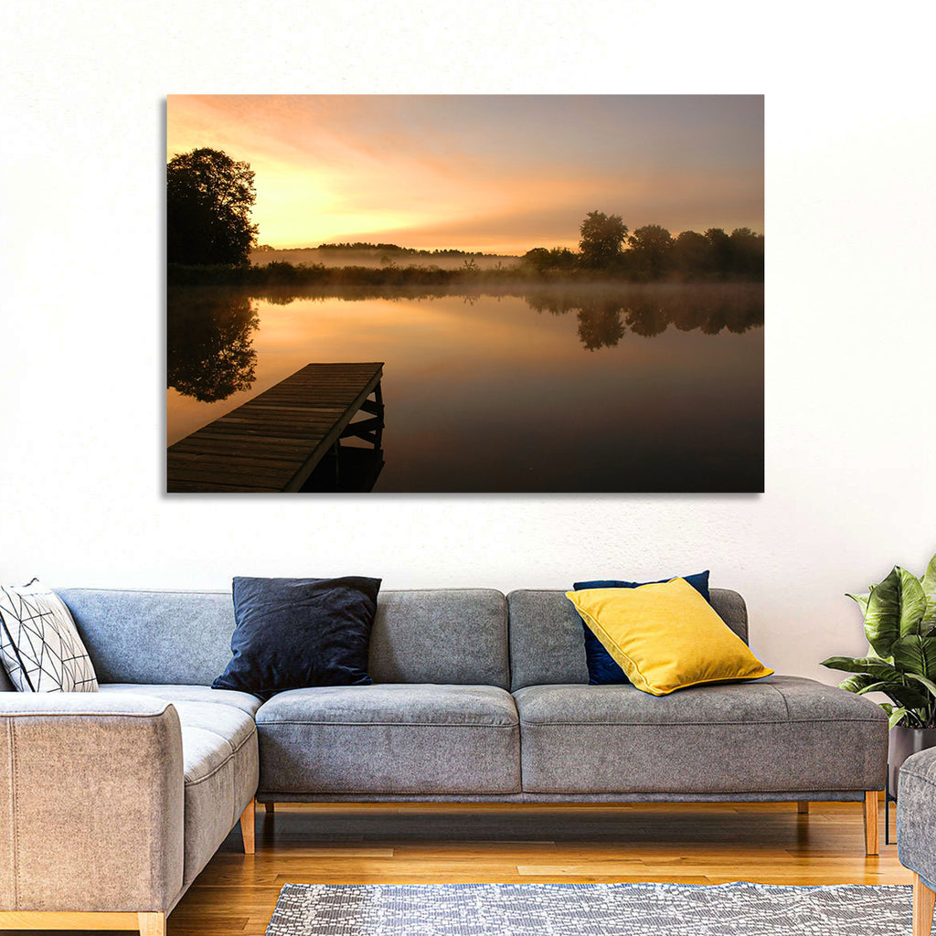 Golden Morning Pier Wall Art