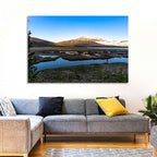 Mount Bachelor Moonlit Sunset Wall Art