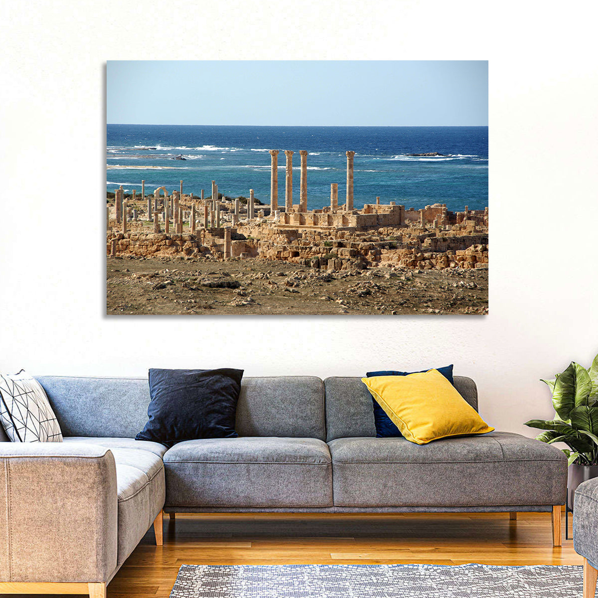 Leptis Magna Coastal Ruins Wall Art