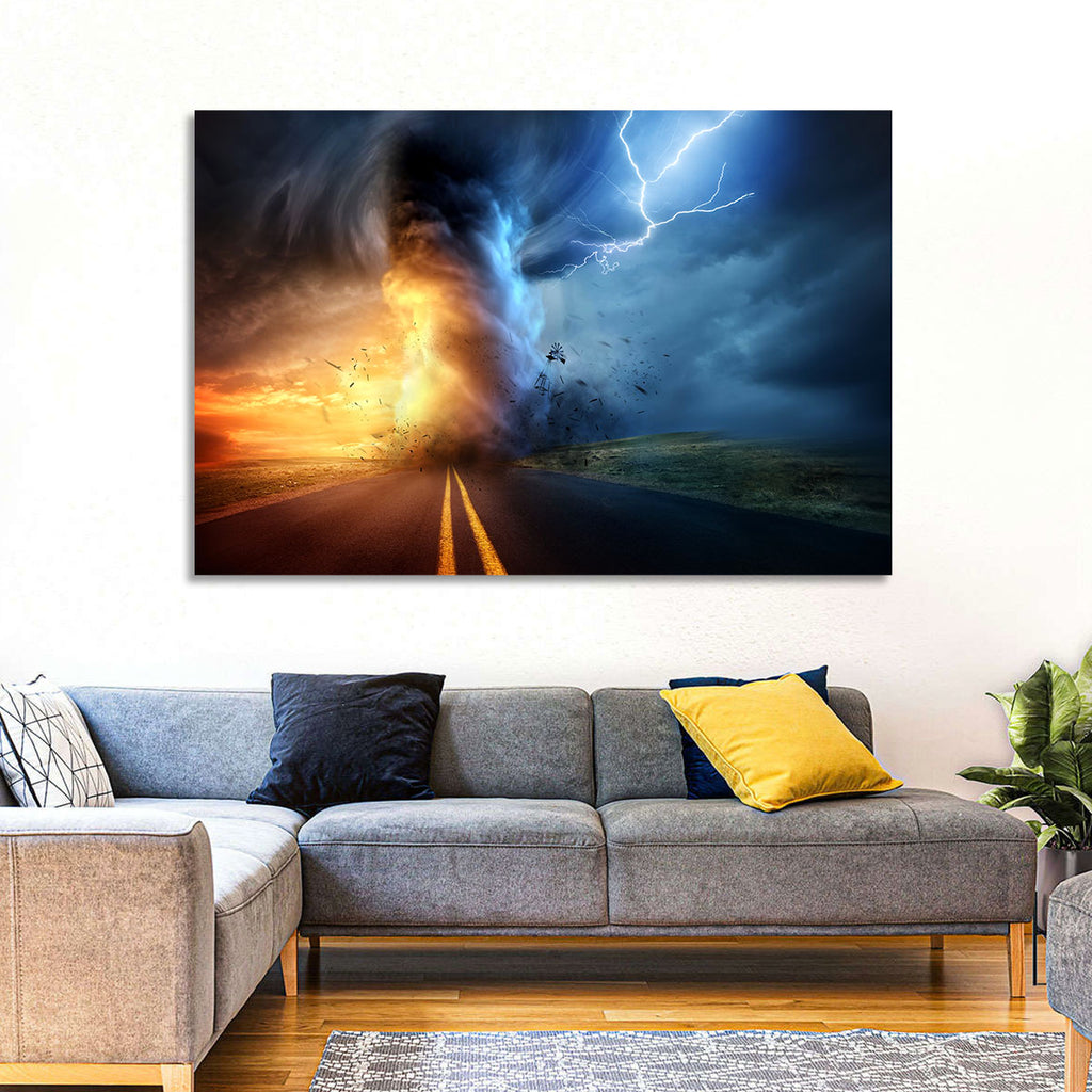 Road to a Twisting Tornado Wall Art