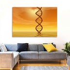 Dna Helix at Sunset Wall Art