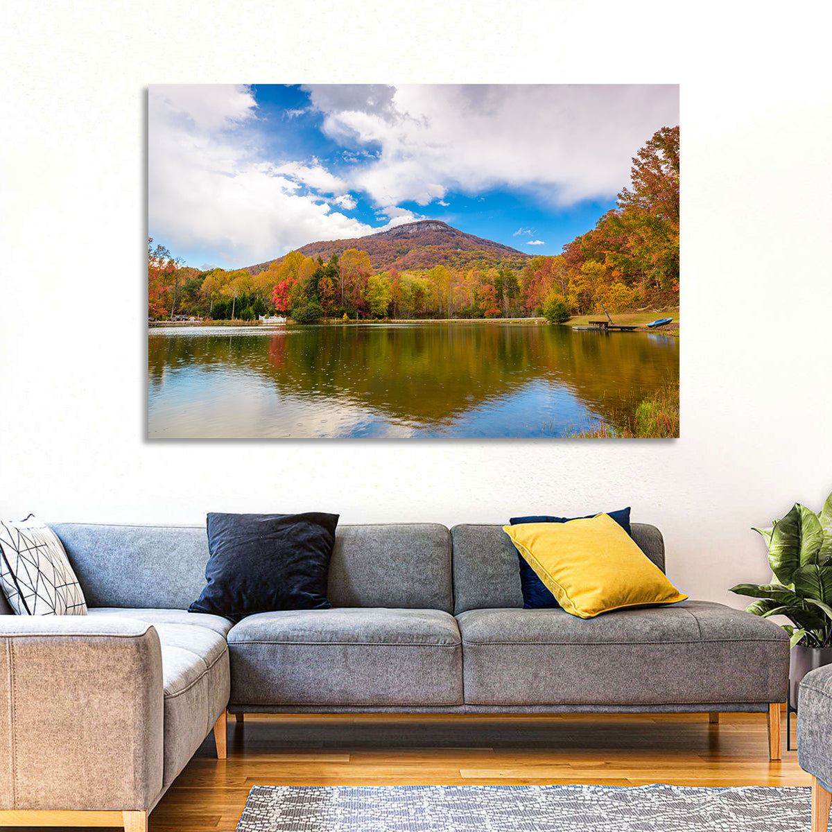 Yonah Mountain Autumn Reflection Wall Art