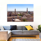 Khodja Mosque Minarets, Khiva Wall Art
