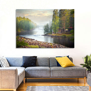 Foggy River Wall Art