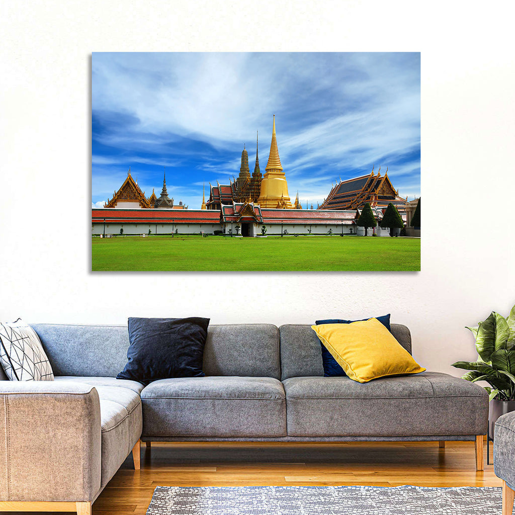Golden Stupa at Wat Phra Kaew Wall Art