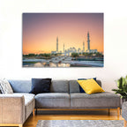 Sheikh Zayed Grand Mosque at Sunset Wall Art