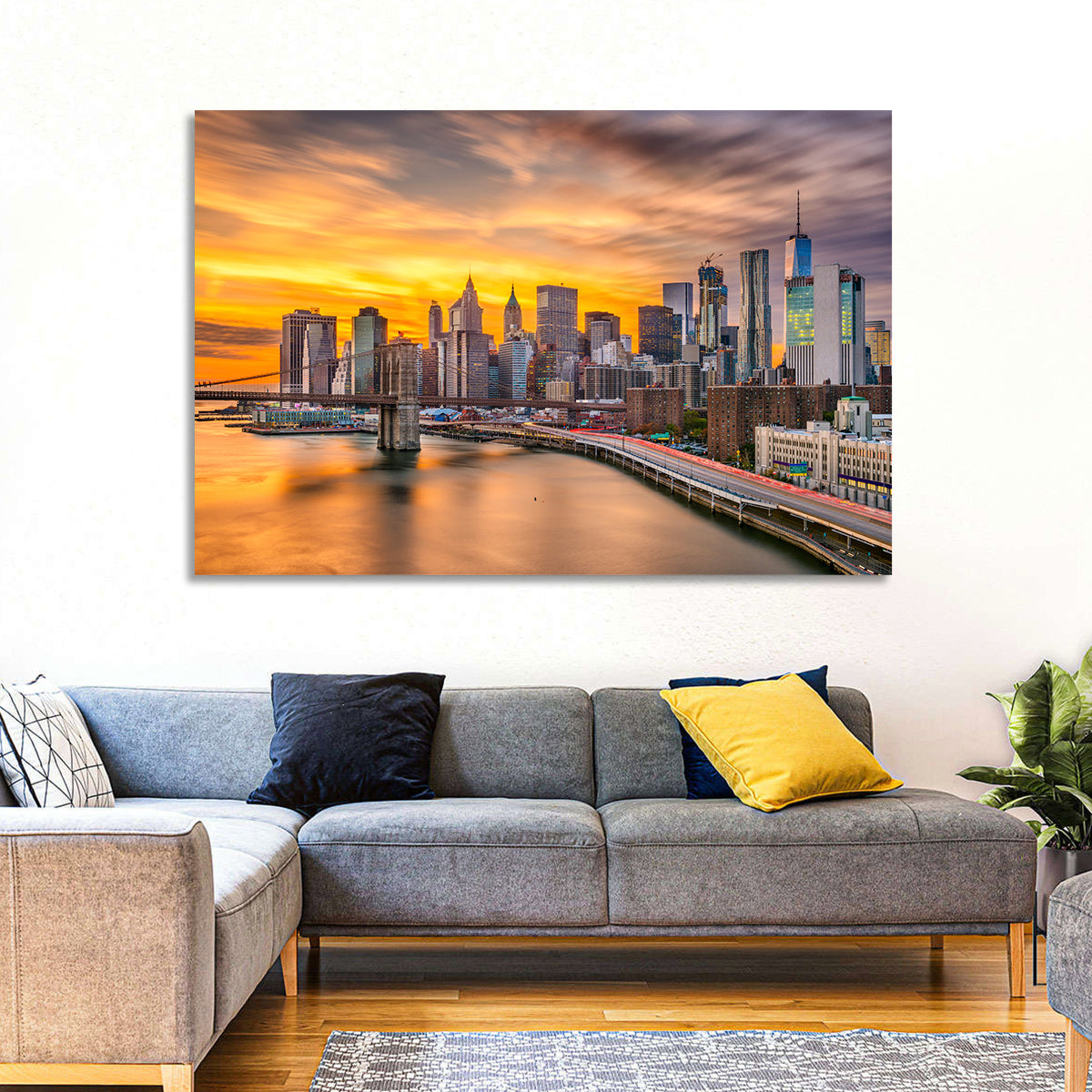 Lower Manhattan Skyline Wall Art