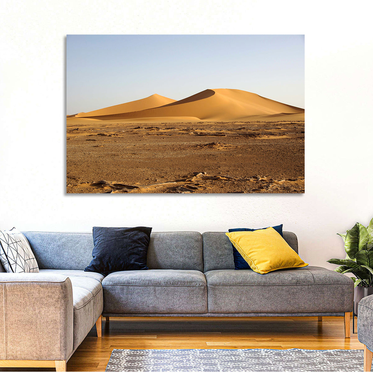 Golden Hour Desert Dunes Wall Art