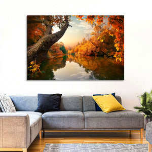 Calm Autumn River Wall Art