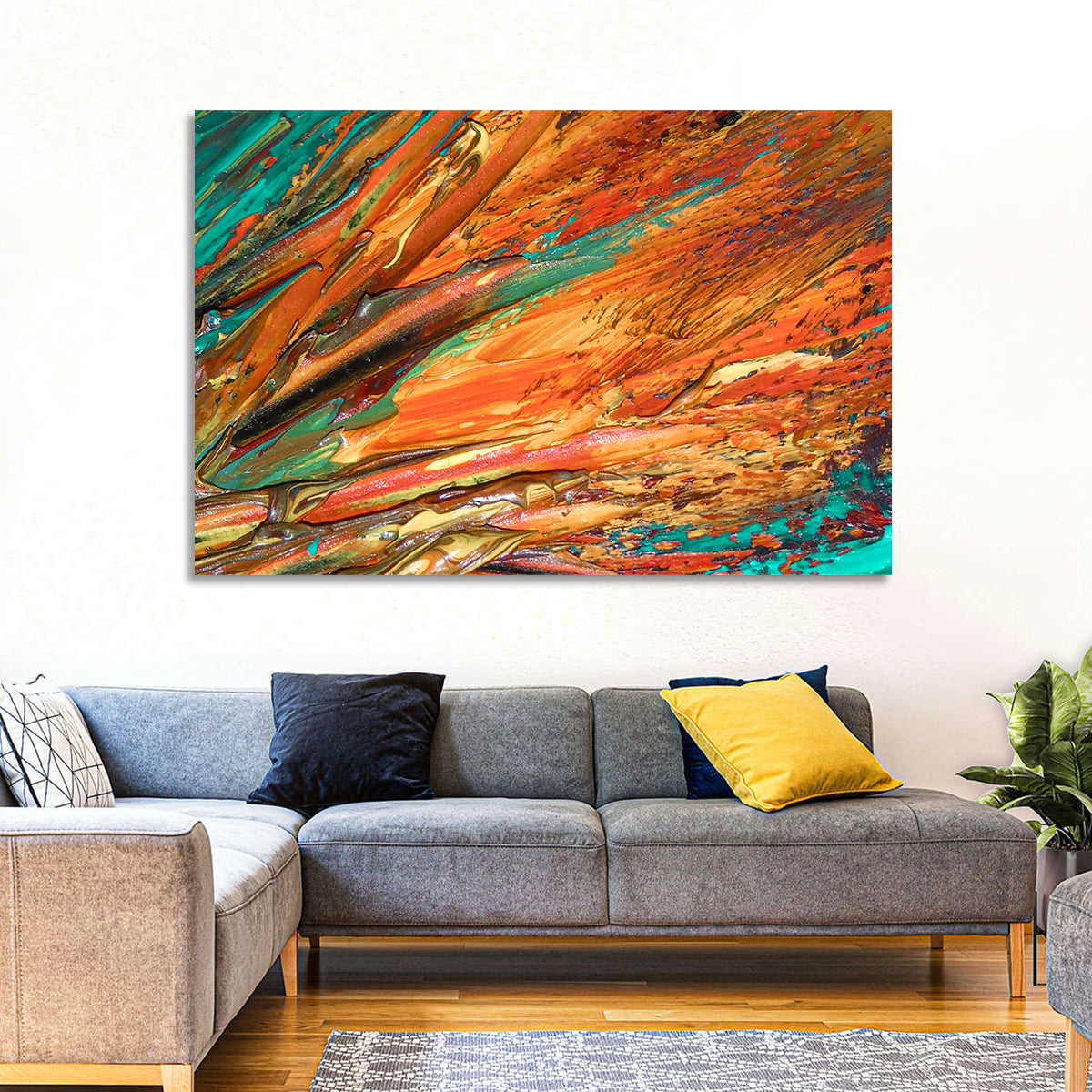 Flowing River Abstract Wall Art