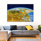 East Africa Great Lakes from Space Wall Art