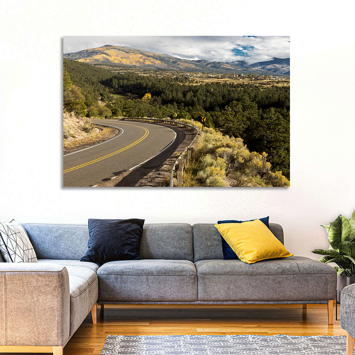 Road to Taos Wall Art in a room, landscape