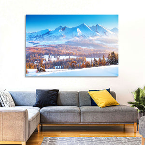 Snowy Mountain Peaks Wall Art