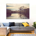 Louisiana Cypress Swamp at Dusk Wall Art