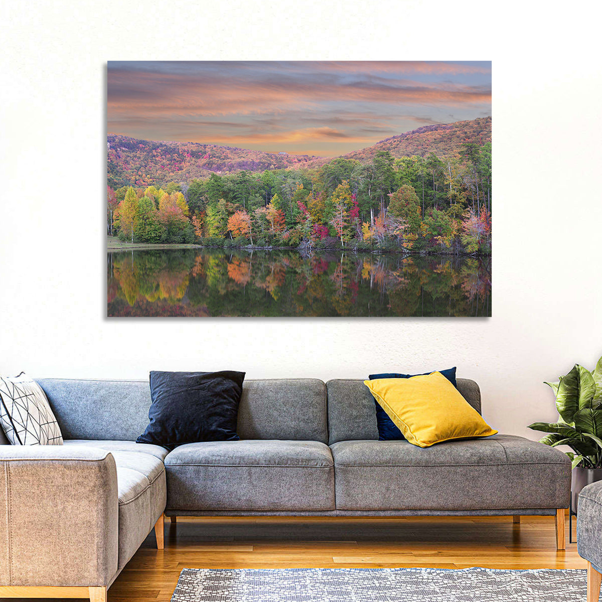 Cheaha State Park Lake Wall Art in a room, landscape