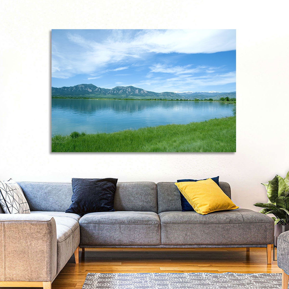Boulder Reservoir and Flatirons Wall Art