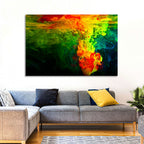 Dynamic Ink Plumes Abstract Wall Art
