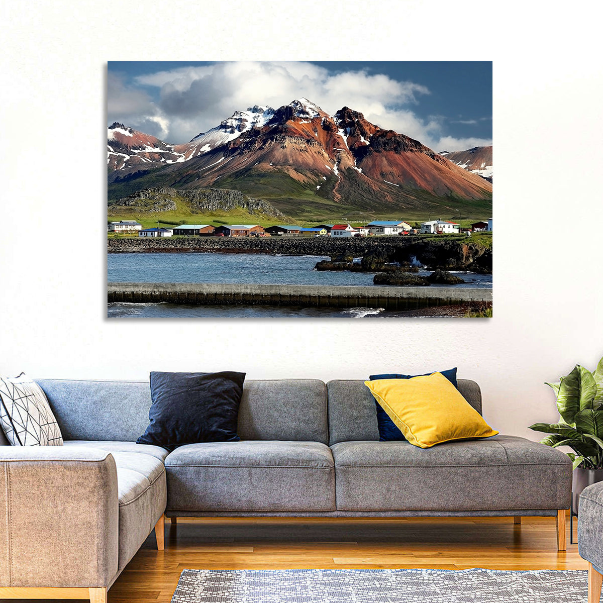 East Fjords Harbor Village Wall Art